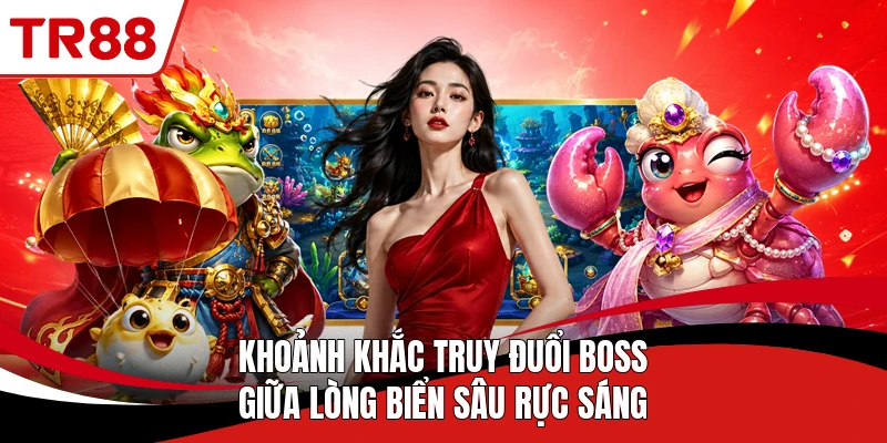 Khoảnh khắc truy đuổi boss giữa lòng biển sâu rực sáng